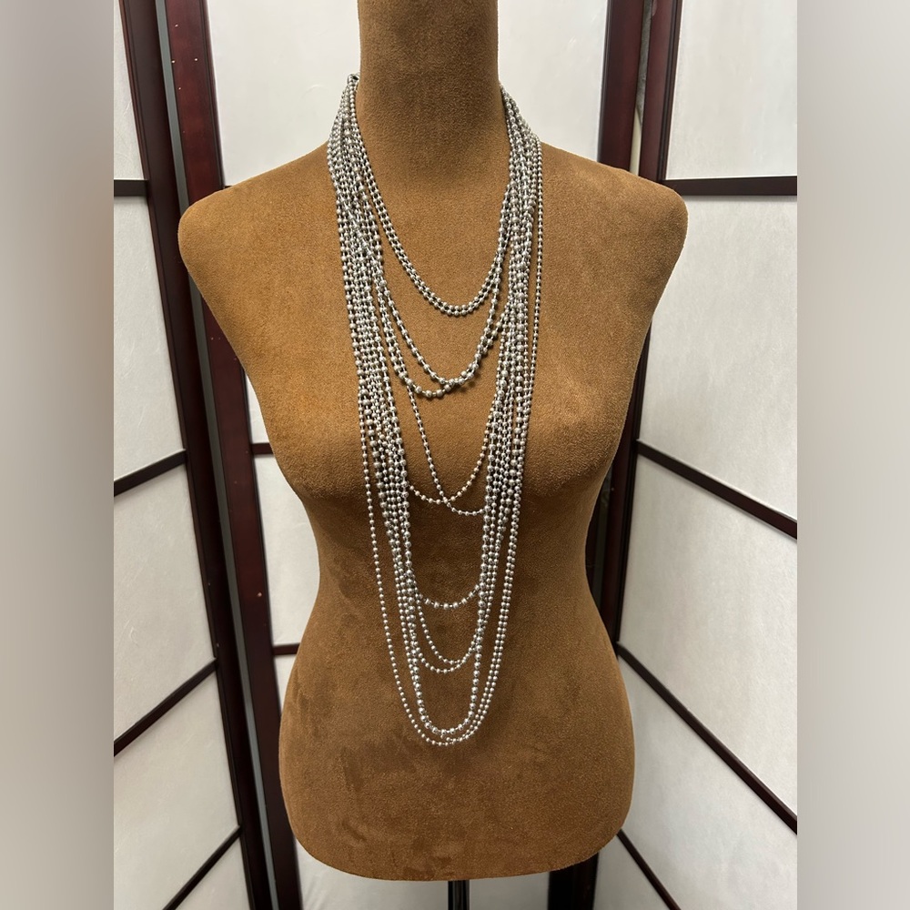 Chicos multilayered bead necklace